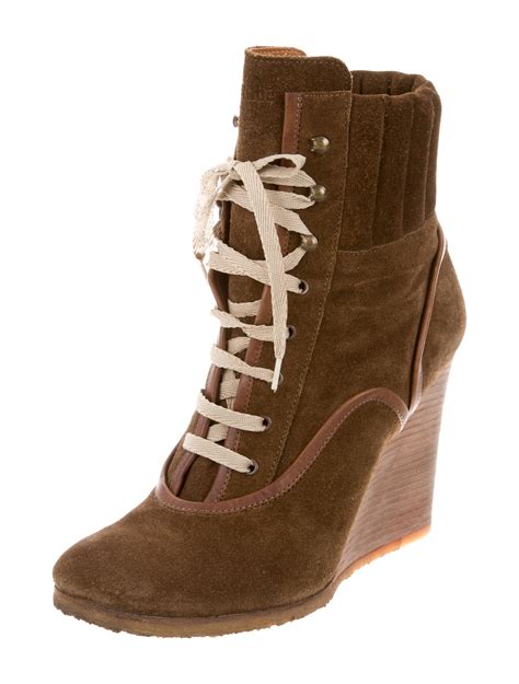 chloe wedge boots|chloe wedge boots market place.